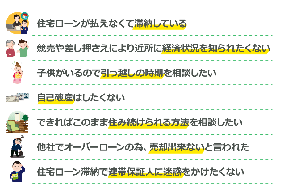 滞納している 経済状態を知られたくない 引越しの時期 自己破産 住み続けられる方法 売却できない 連帯保証人